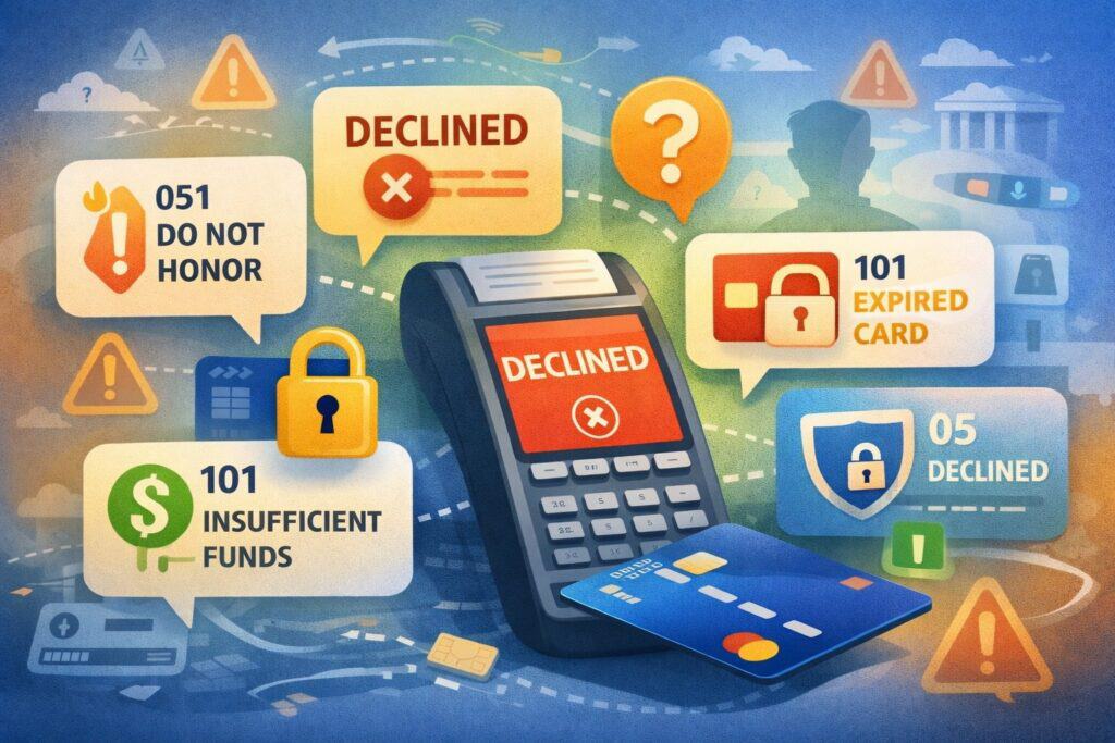 Common Payment Decline Codes and What They Mean