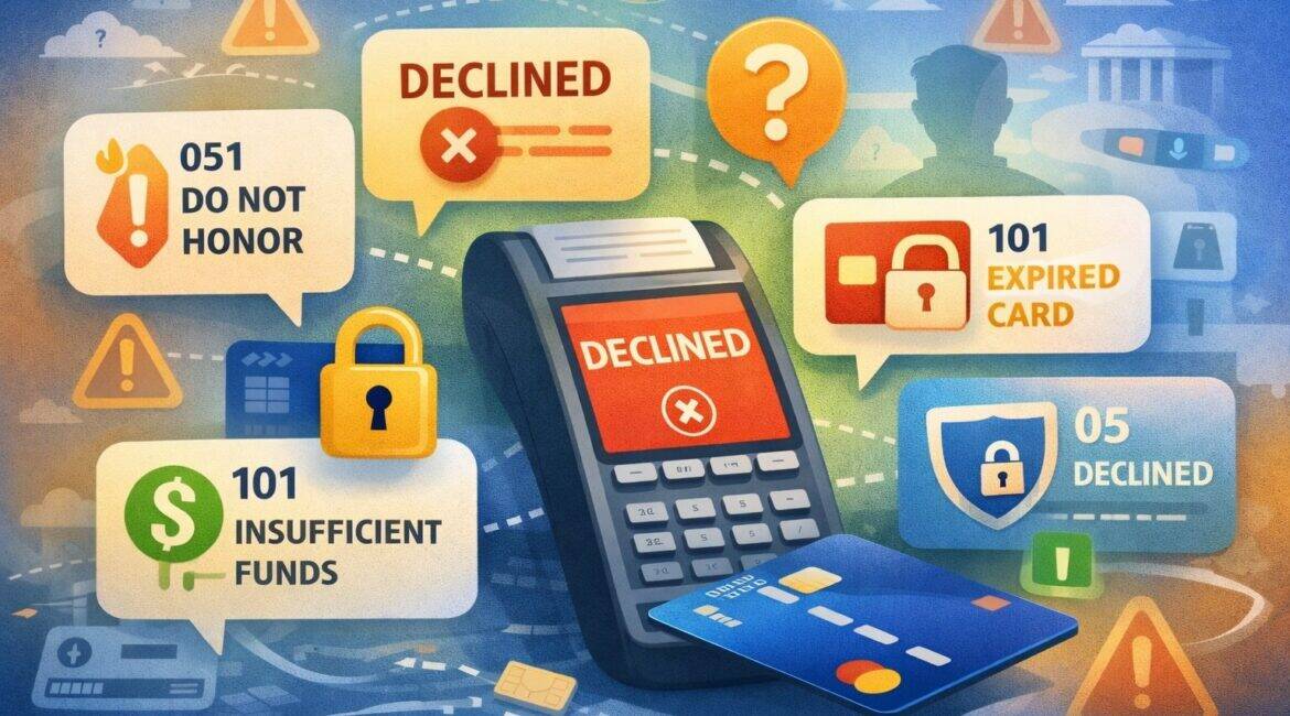 Common Payment Decline Codes and What They Mean