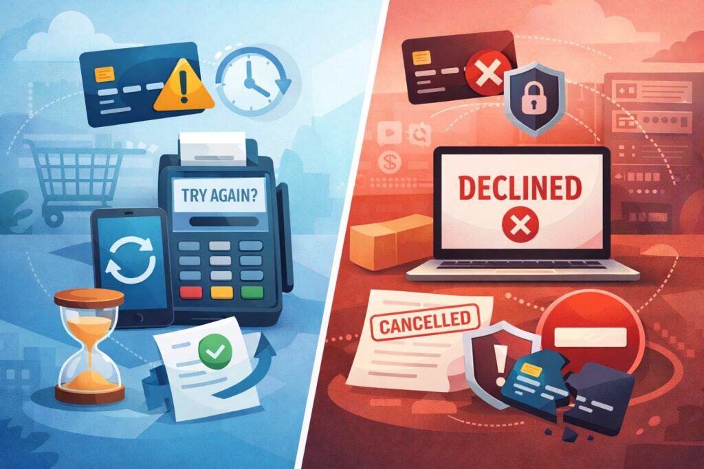 Soft declines vs hard declines (and why retry behavior matters)