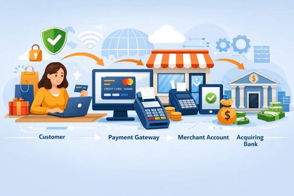 The Core Pieces of Online Payment Processing