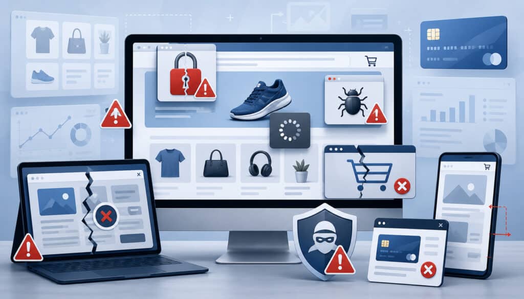 Website security issues causing merchant account decline