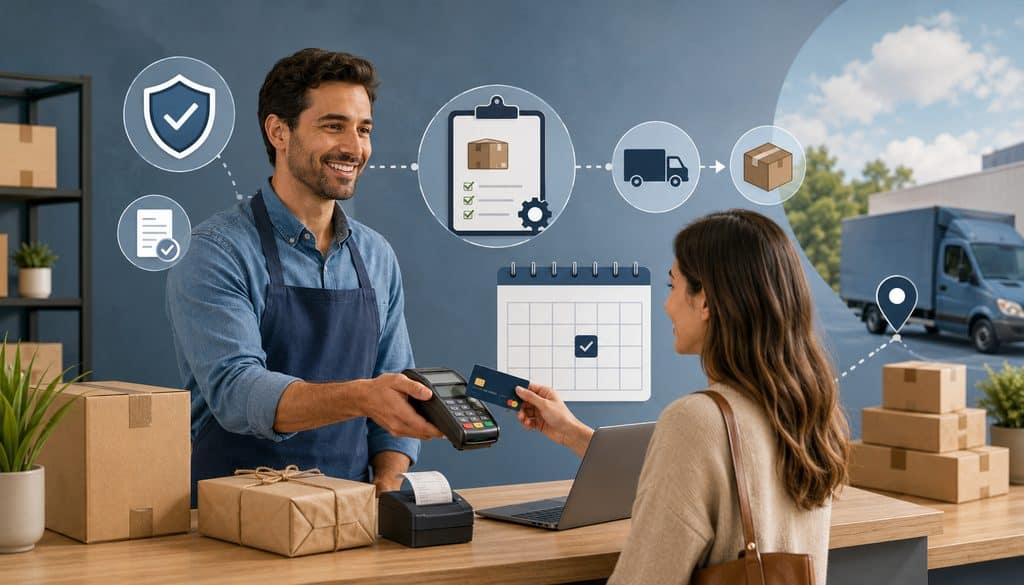 Credit card deposit payment before product delivery