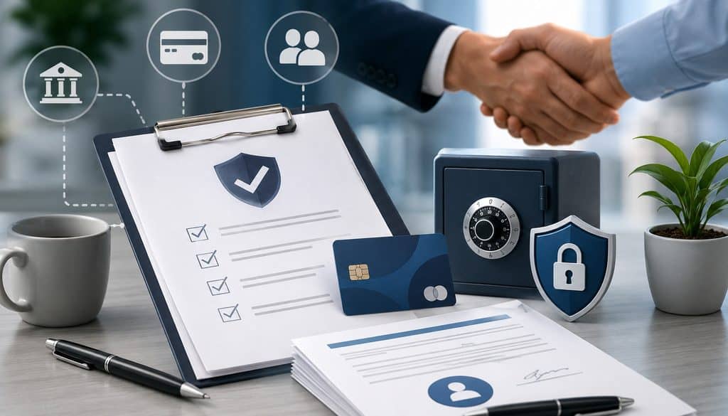 Deposit authorization documentation and secure customer agreement