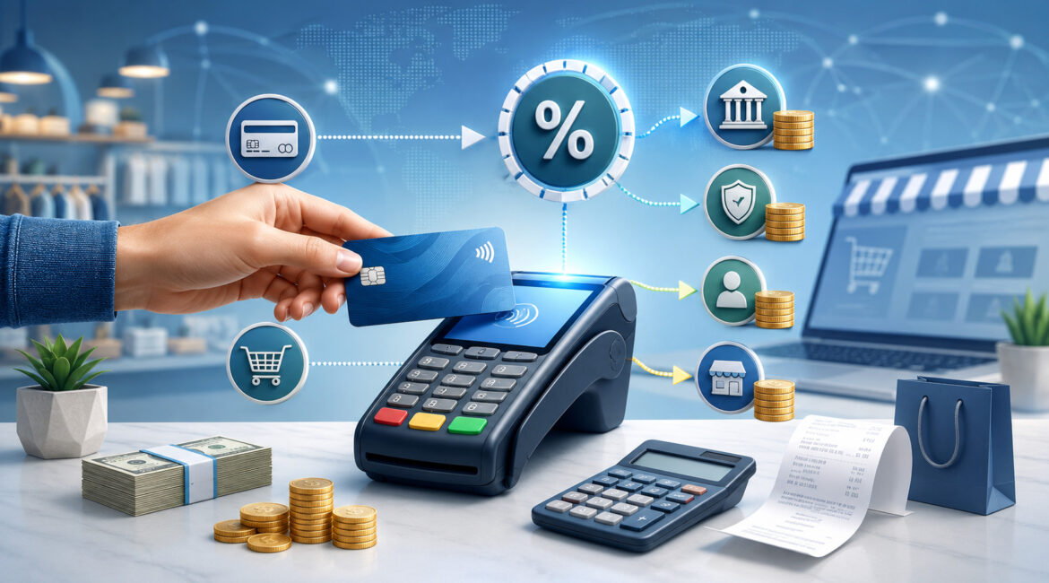 Credit card processing fees and payment transaction flow