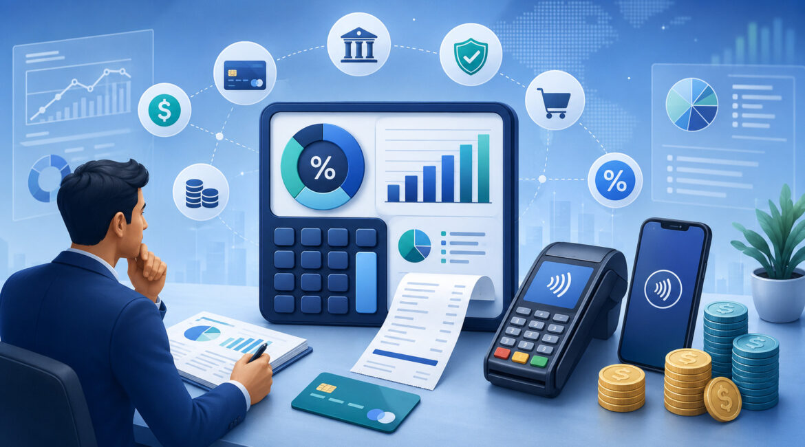 Effective processing rate calculation with payment analytics dashboard