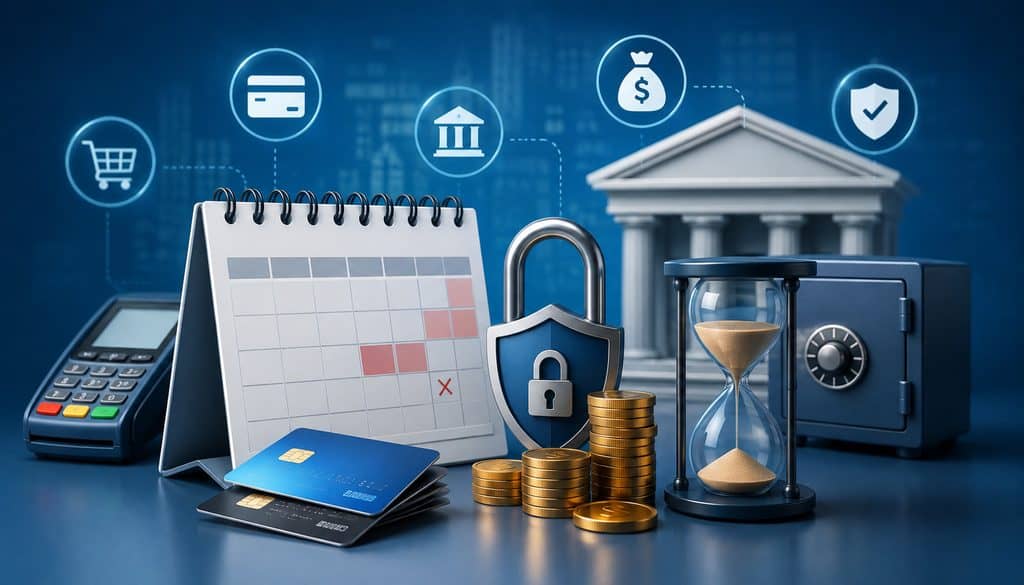 Delayed merchant funding, settlement holds, and reserve management illustration